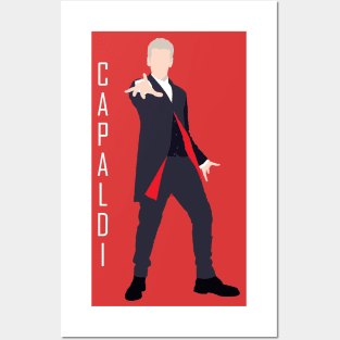 12th Doctor in White Posters and Art